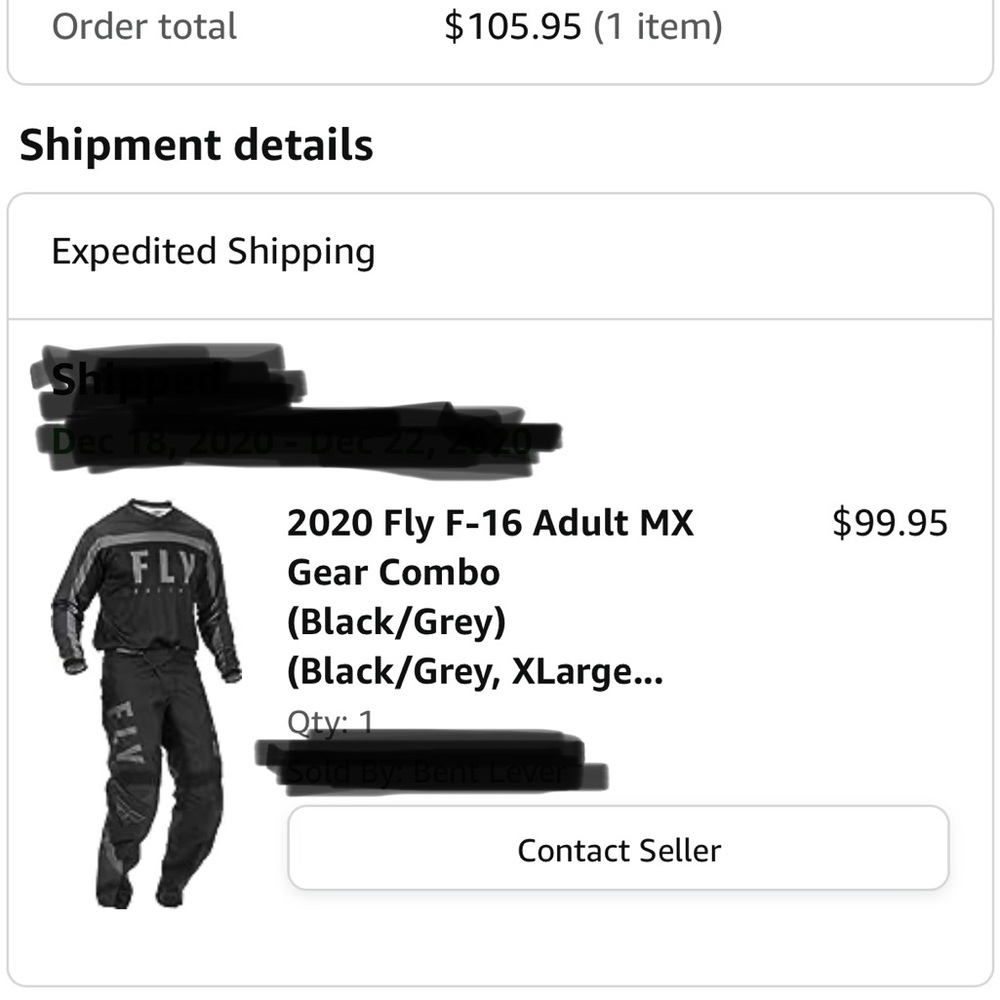 Fly F-16 Adult MX Gear Combo (Black/Grey) (Black/Grey, XLarge...